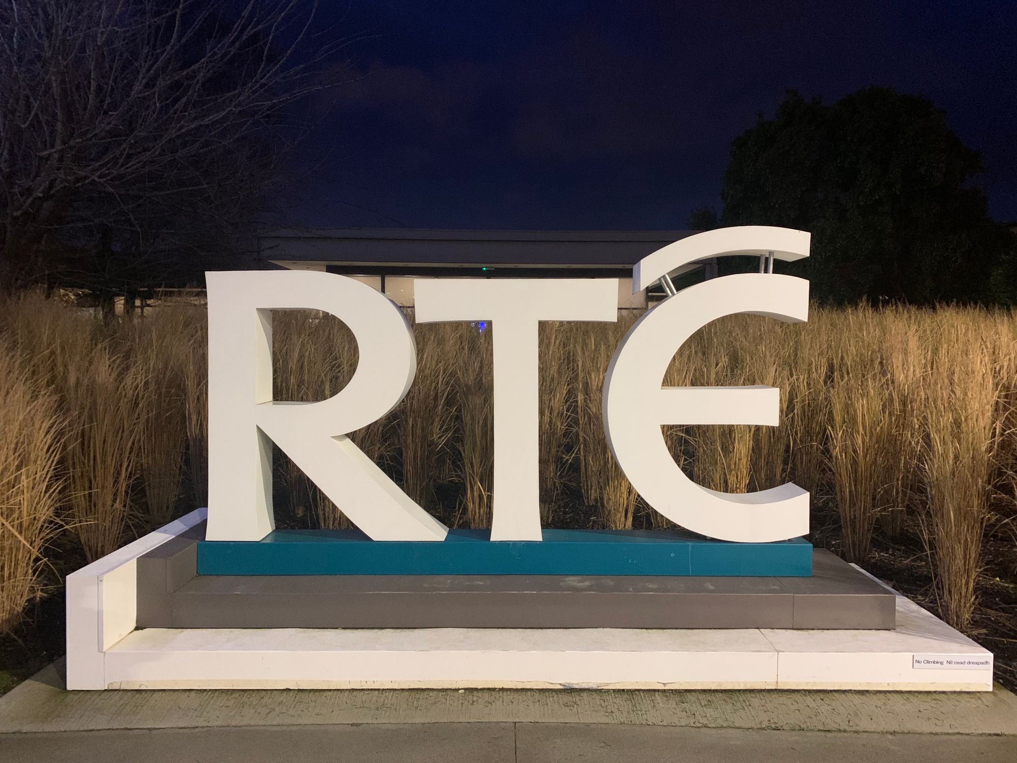 The RTE logo, out standing in its field